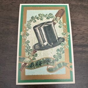 Vintage St. Patrick’s Day Postcard Erin Go Braugh